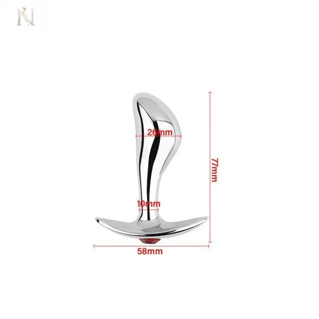 Stainless Steel Anal Plug Set – 3 Size Options (S/M/L) cj