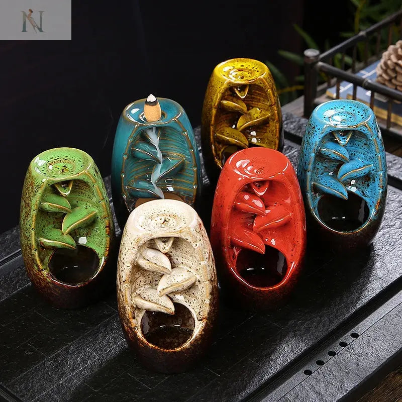 Zen Ceramic Reflux Incense Burner – Taoist Aromatherapy Decor null