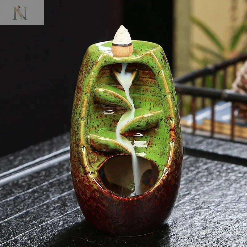 Zen Ceramic Reflux Incense Burner – Taoist Aromatherapy Decor null
