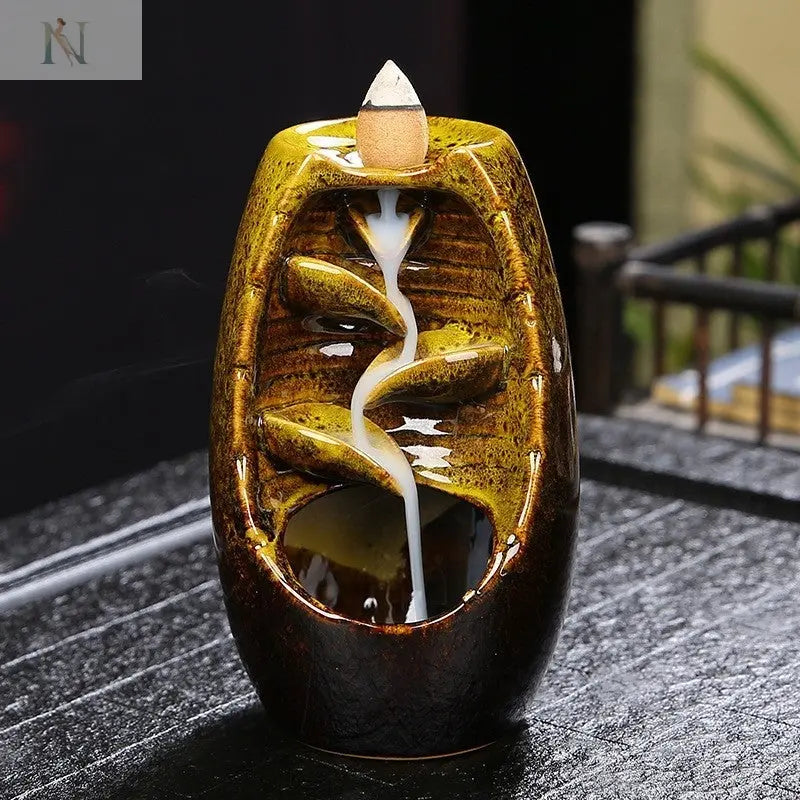 Zen Ceramic Reflux Incense Burner – Taoist Aromatherapy Decor null