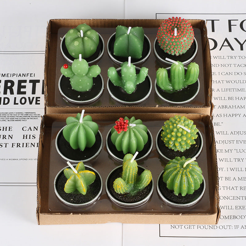 Simulated Succulent Candle Aromatherapy Loving Joy