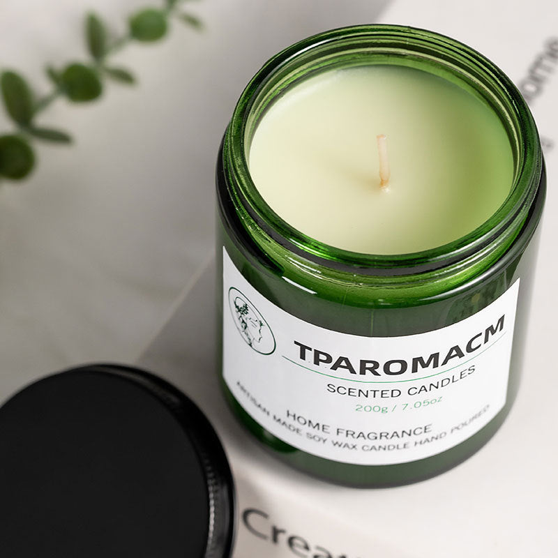 Smokeless Aromatherapy Candle – Glass Jar Soy Wax Scented Candle Loving Joy
