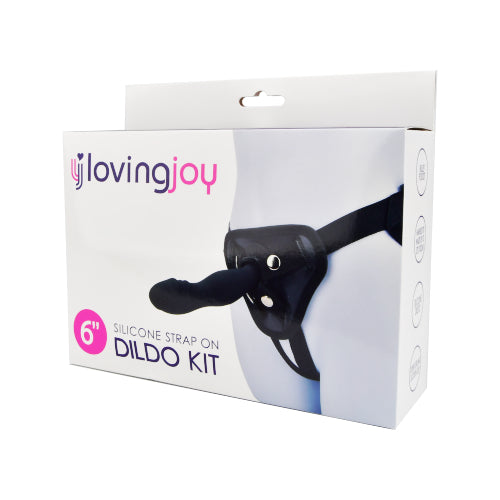 -7-Loving Joy 6 Inch Silicone Strap On Dildo Kit-7