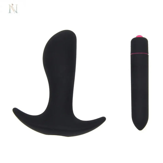 10-Speed Vibrating Silicone Butt Plug – Compact, Soft & Unisex cj