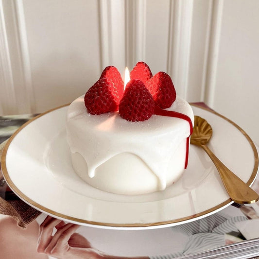 Bedroom Strawberry Cake Shape Candle Aromatherapy Loving Joy
