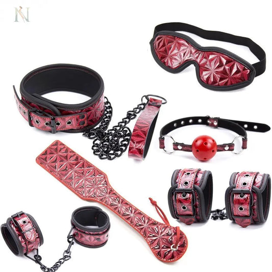 7-Piece Adjustable Faux Leather Comfort Set cj