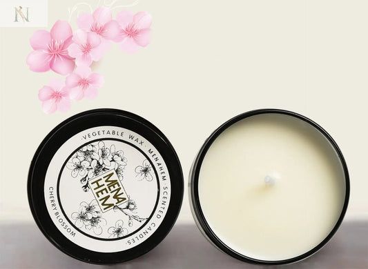 Black Tin Aromatherapy Candle – Handmade Soy Wax, Scented & Smokeless null