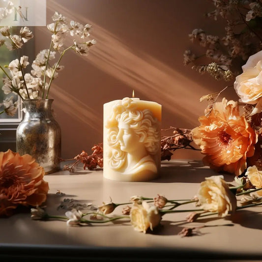 Classical Portrait Silicone Mold for DIY Aromatherapy Candles cj