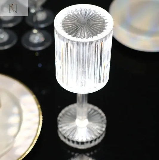 Diamond Crystal LED Table Lamp – Bedside Ambient Light for Bedroom or Bar null