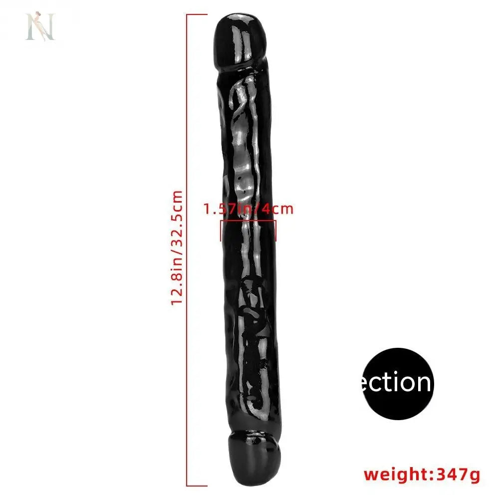Flexible Double-Ended Realistic Dildo – Extra Long PVC Design cj