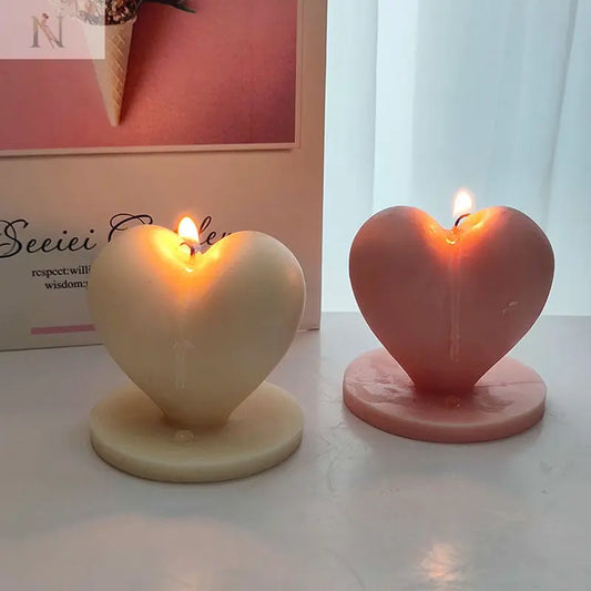 Heart-Shaped Decorative Candle – Romantic Gift & Home Accent cj
