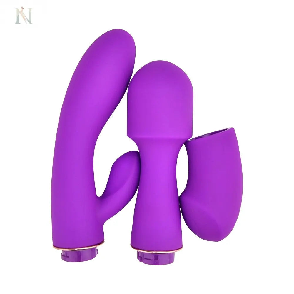 -5-Loving Joy DUA Interchangeable Vibrator with 2 Attachments-5