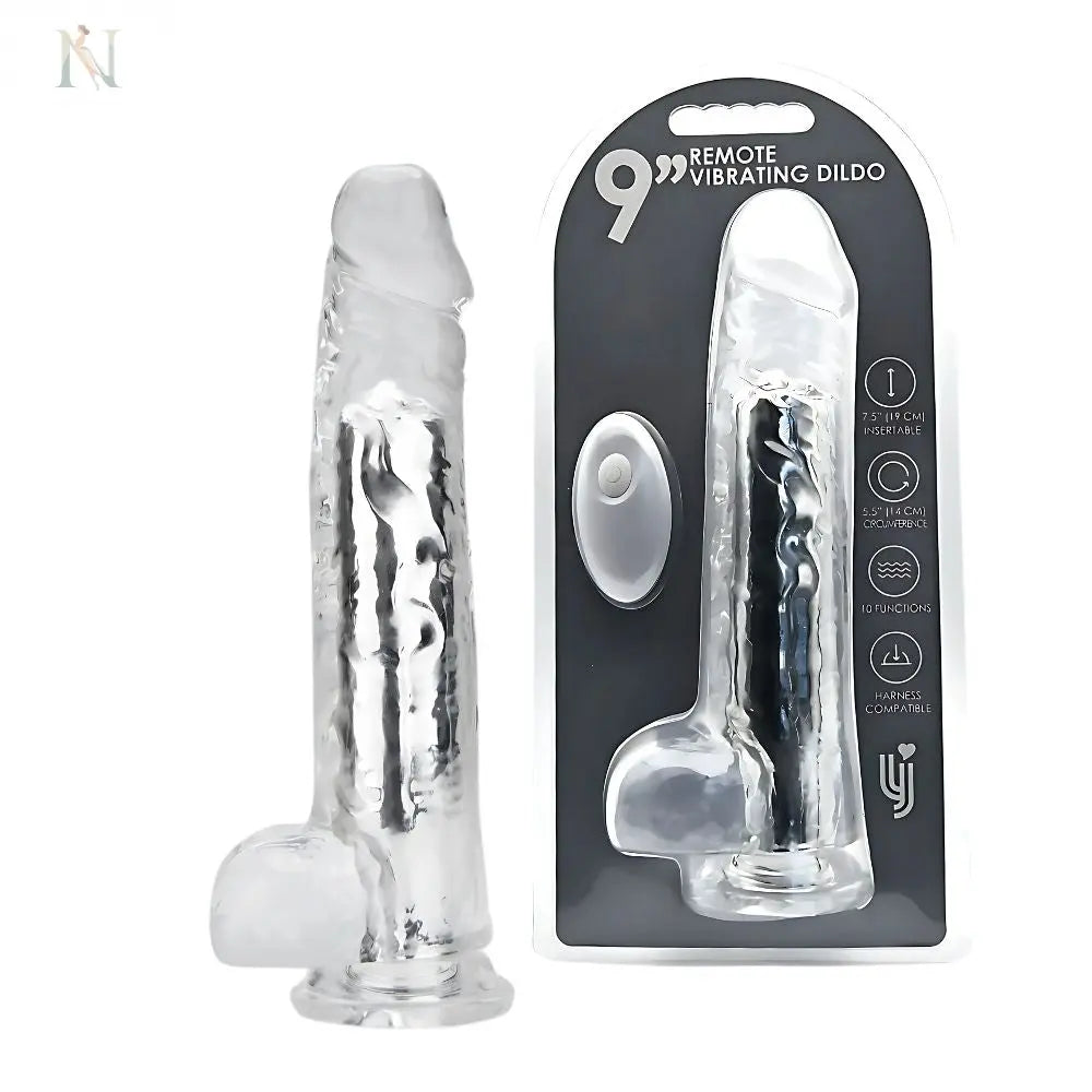 --Loving Joy 9 Inch Remote Vibrating Dildo-