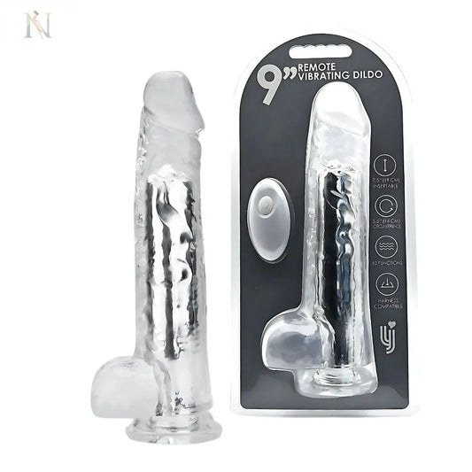 --Loving Joy 9 Inch Remote Vibrating Dildo-