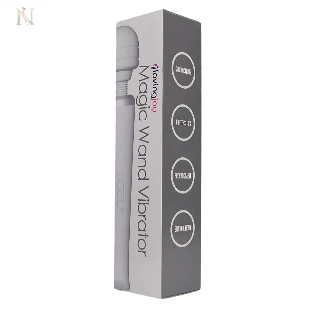-6-Loving Joy Rechargeable Magic Wand Vibrator White-6