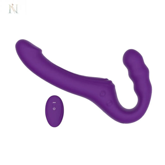 --Mina Echo Remote Vibrating Strapless Strap On-