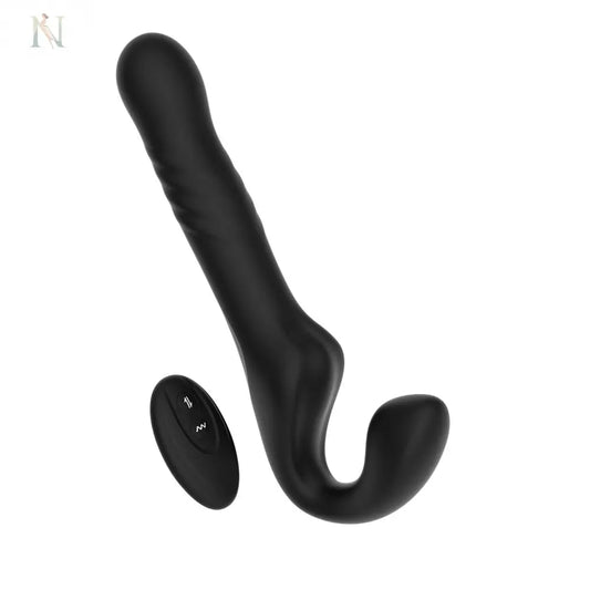 -1-Mina Surge Remote Thrusting & Vibrating Strapless Strap On-1