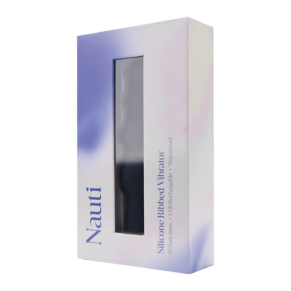 -6-Nauti Silicone Ribbed Vibrator-6