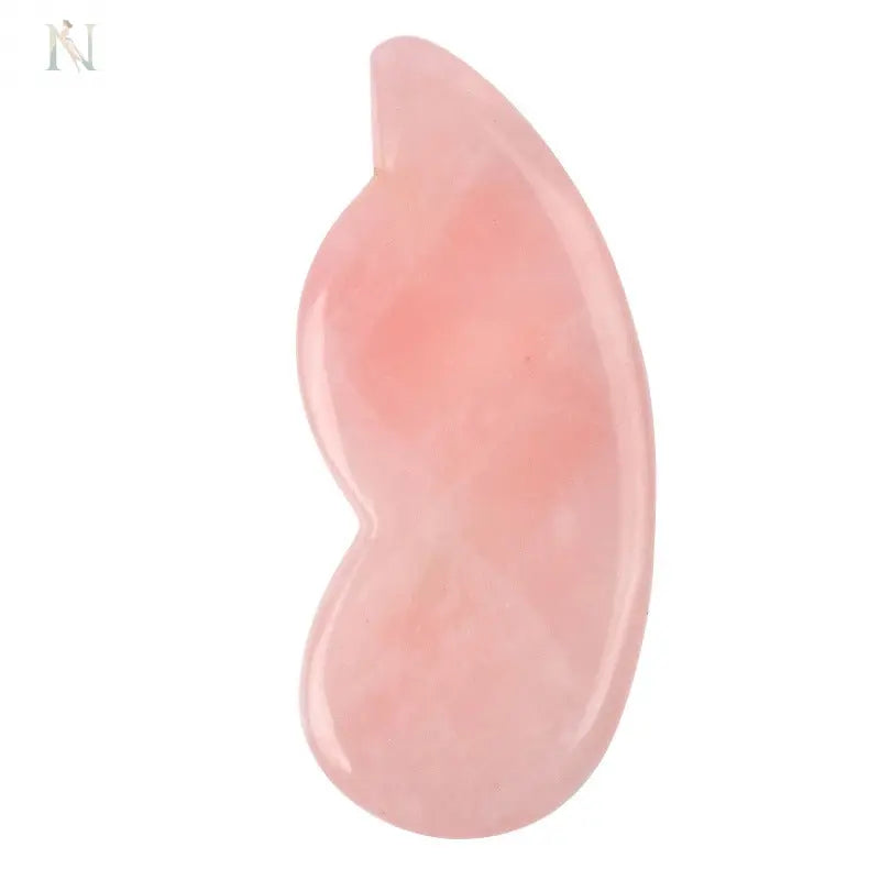 Natural Rose Quartz Gua Sha Massage Tool – Whole Body Facial Stone null