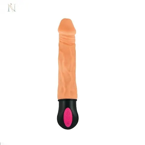 -1-Realistic Warming 7 inch Vibrating Dildo Flesh-1