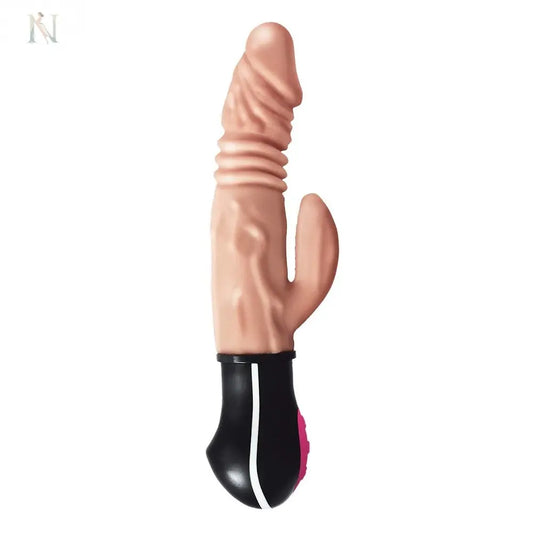 --Realistic Warming and Thrusting Vibrating Dildo Flesh-