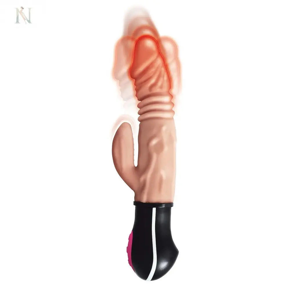-2-Realistic Warming and Thrusting Vibrating Dildo Flesh-2