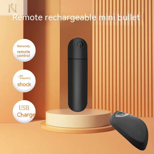 Remote-Controlled Bullet Vibrator – Compact, Waterproof & USB Rechargeable cj