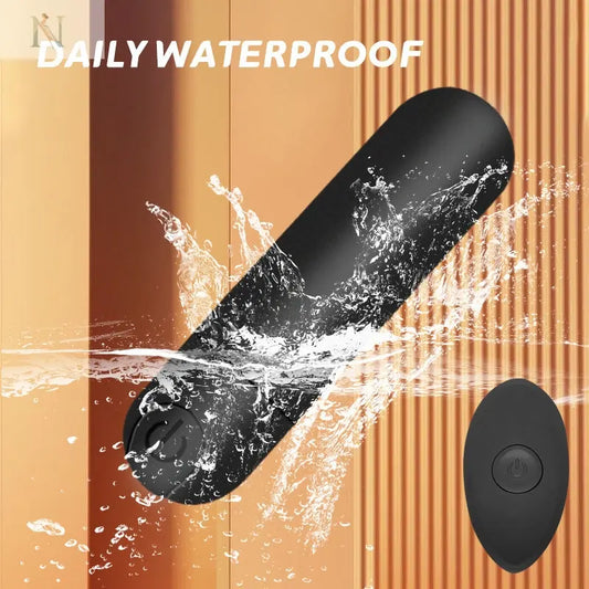 Remote-Controlled Bullet Vibrator – Compact, Waterproof & USB Rechargeable cj