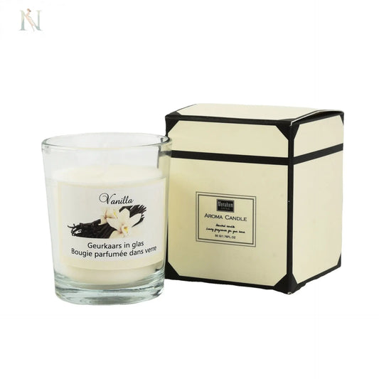 Romantic Glass Soy Wax Candle – Plant-Based Aromatherapy Gift null