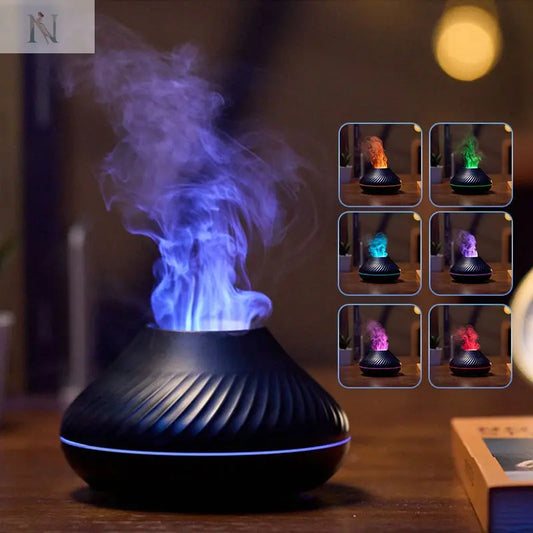 Smart Aromatherapy Diffuser – 130ml USB Mist Maker with Night Light null