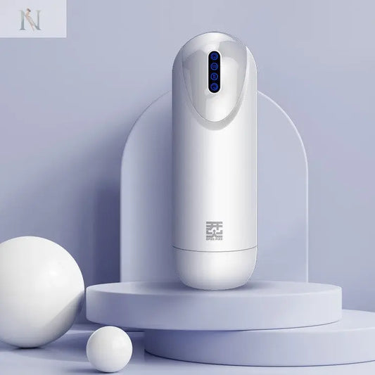 Smart Telescopic Masturbator – LCD Display, Heating & Vibration cj
