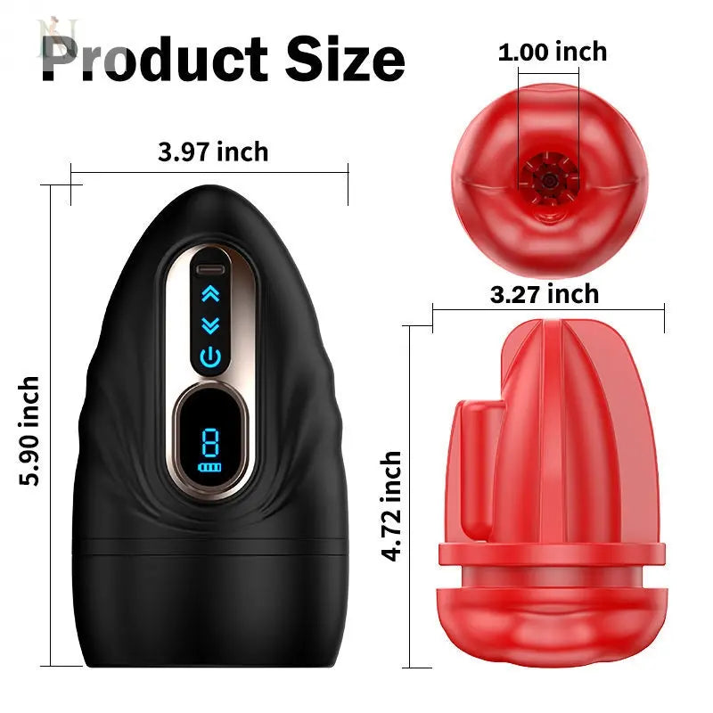 Smart Thrusting Masturbation Cup – Heated Vibration with Oral-Like Texture cj