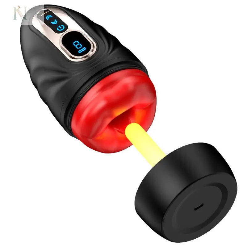 Smart Thrusting Masturbation Cup – Heated Vibration with Oral-Like Texture cj