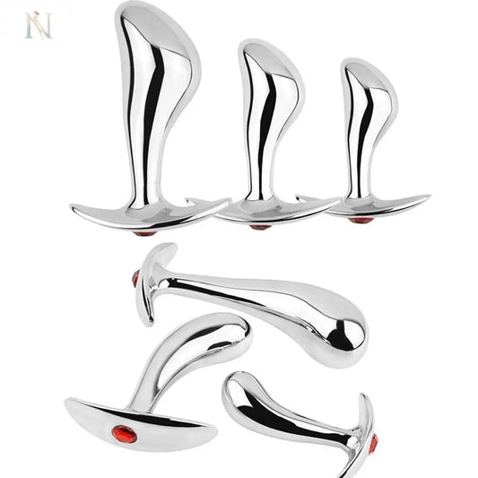 Stainless Steel Anal Plug Set – 3 Size Options (S/M/L) cj