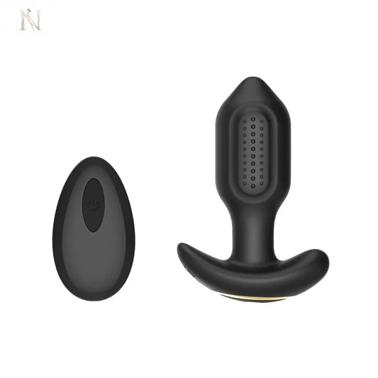 --Toosh Remote Controlled Silicone Vibrating Butt Plug-