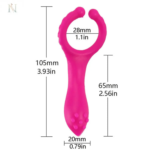 Vibrating Silicone Cock Ring – Waterproof & Removable Bullet Design cj