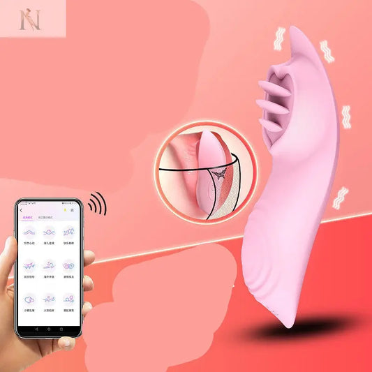 Wearable App-Controlled Clitoral & G-Spot Vibrator – Pink cj