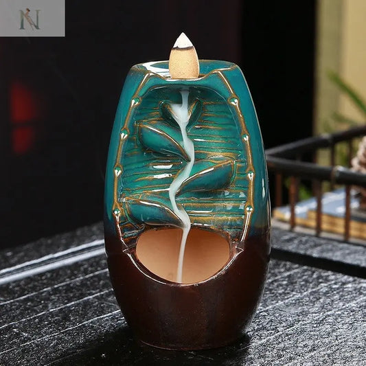 Zen Ceramic Reflux Incense Burner – Taoist Aromatherapy Decor null