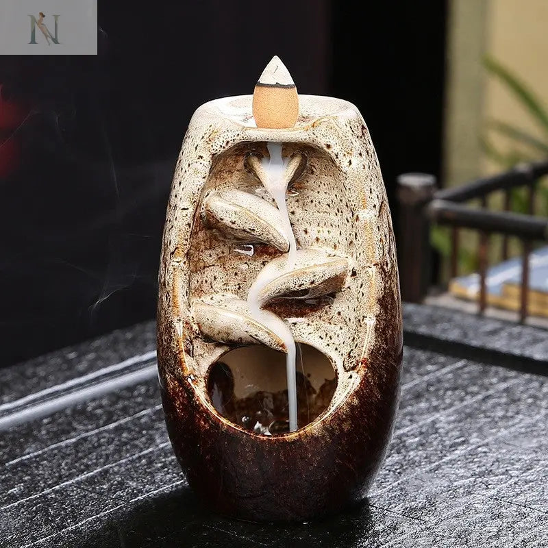 Zen Ceramic Reflux Incense Burner – Taoist Aromatherapy Decor null