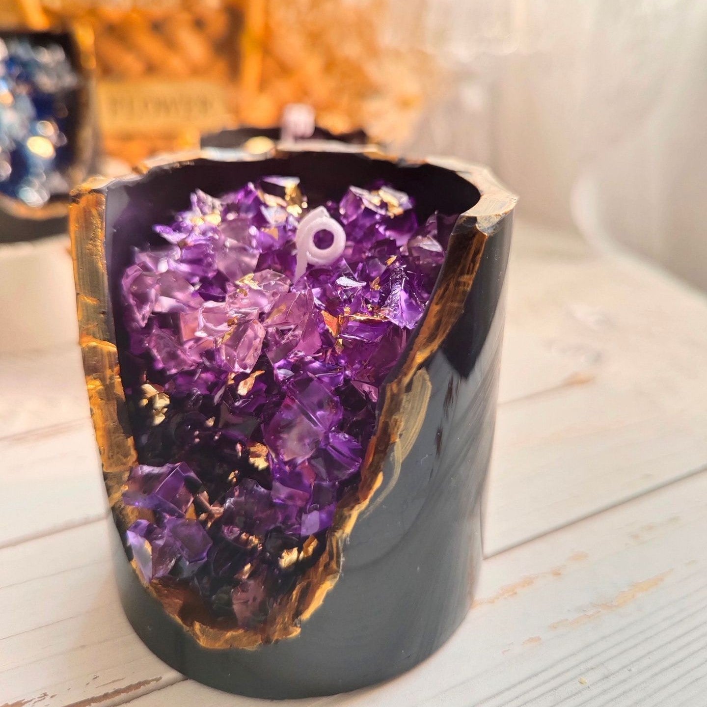 Crystal Aromatherapy Candle Ornaments Birthday Gift Loving Joy