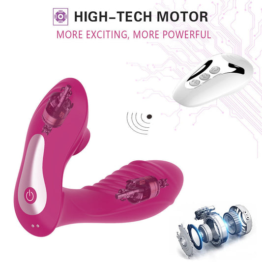 Teaser Sucking Wireless Remote Control Double Shock Vibrators Loving Joy