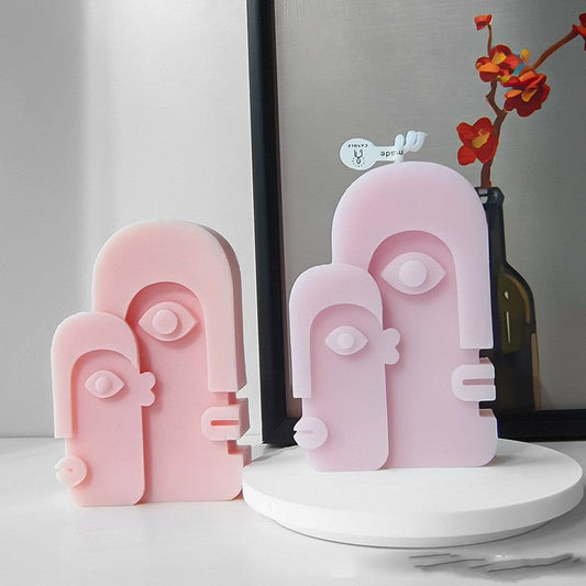 Abstract Face Aromatherapy Candle Loving Joy