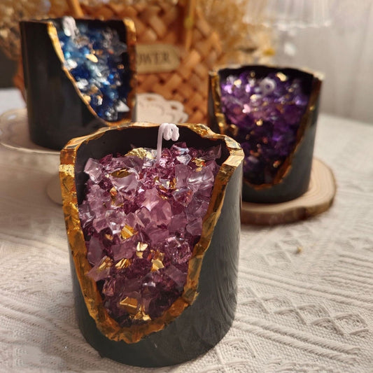 Crystal Aromatherapy Candle Ornaments Birthday Gift Loving Joy